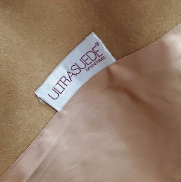 ERNST Strauss vintage ultra Suade coat with fur collar - Picture 5 of 6